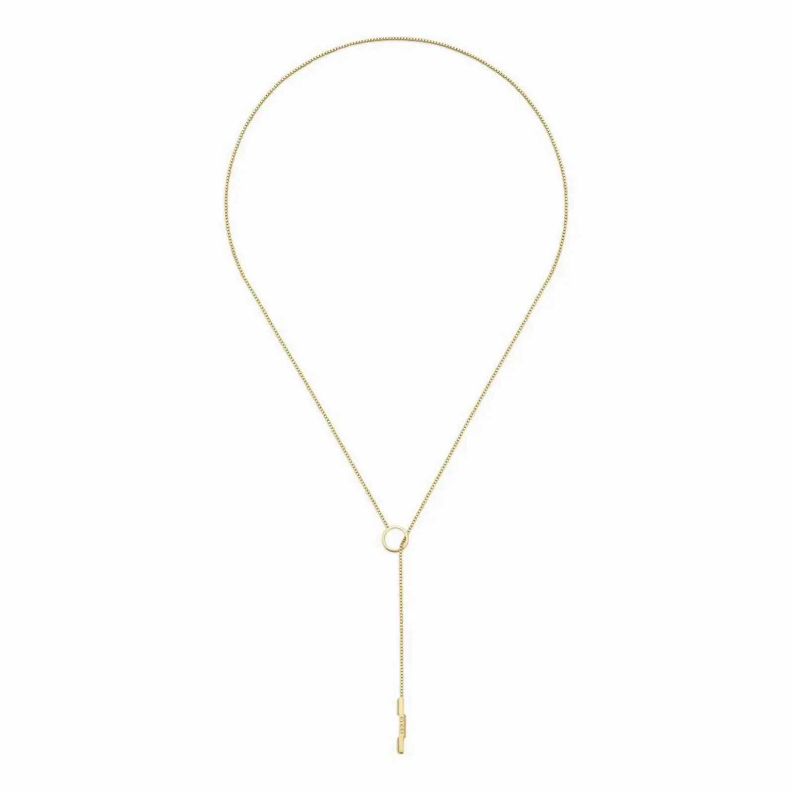 18KT YG GUCCI LINK TO LOVE LARIAT NECKLACE