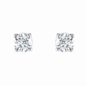 1.01ct Round Brilliant Cut Diamond Solitaire Claw Set Stud Earrings texture-diamond  