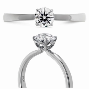 1.03ct Signature Diamond Solitaire Platinum Ring texture-diamond  