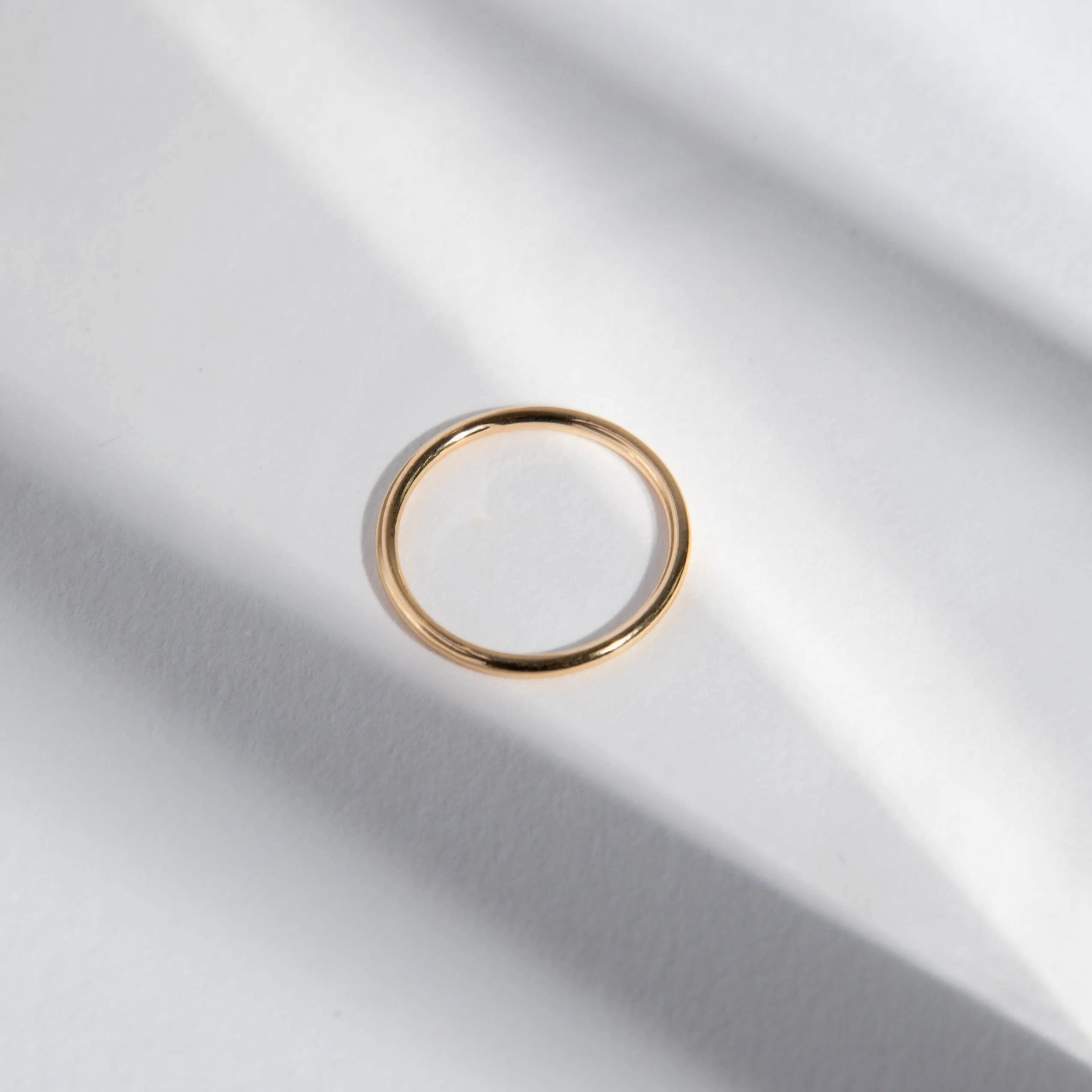 1.5mm Round Band in Gold