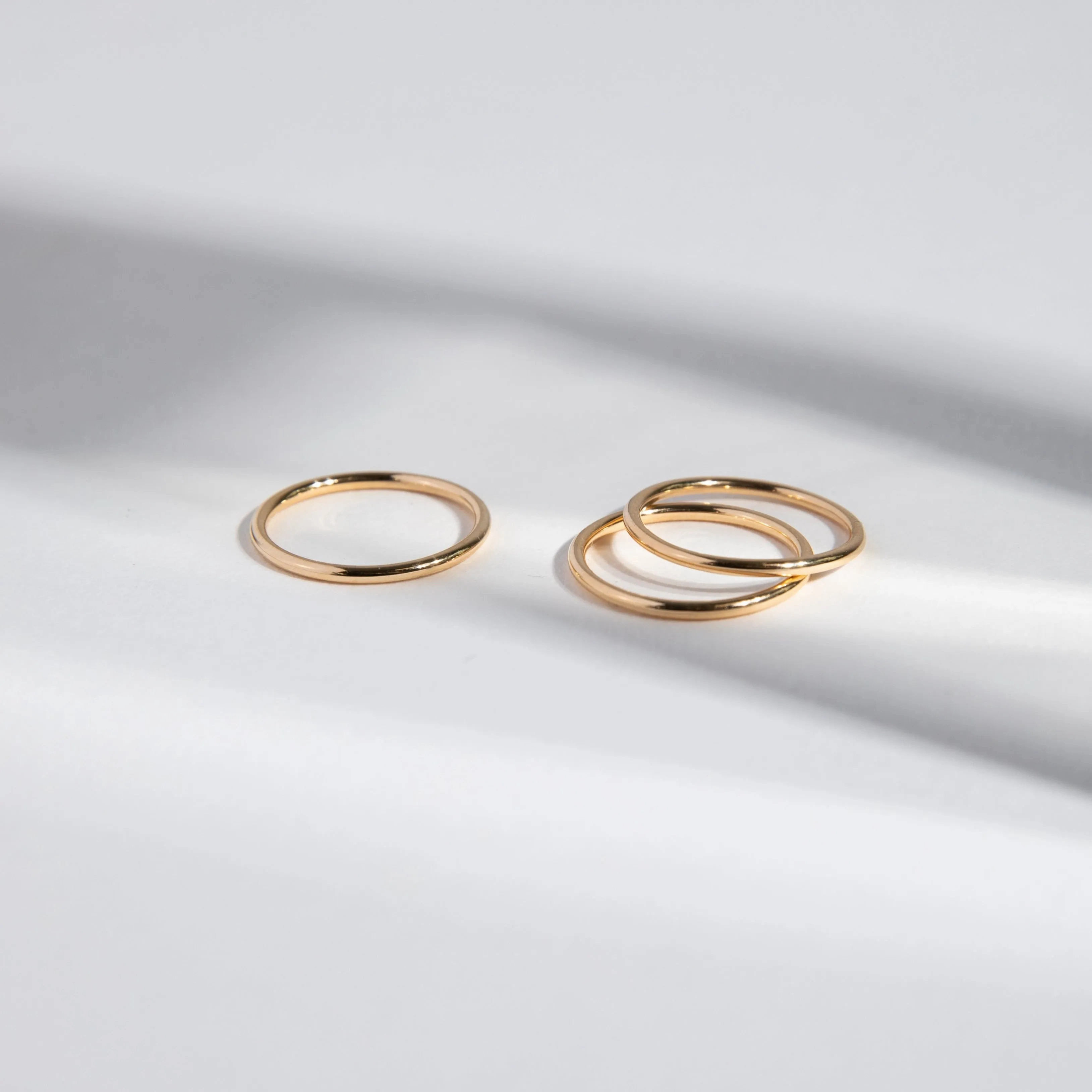 1.5mm Round Band in Gold