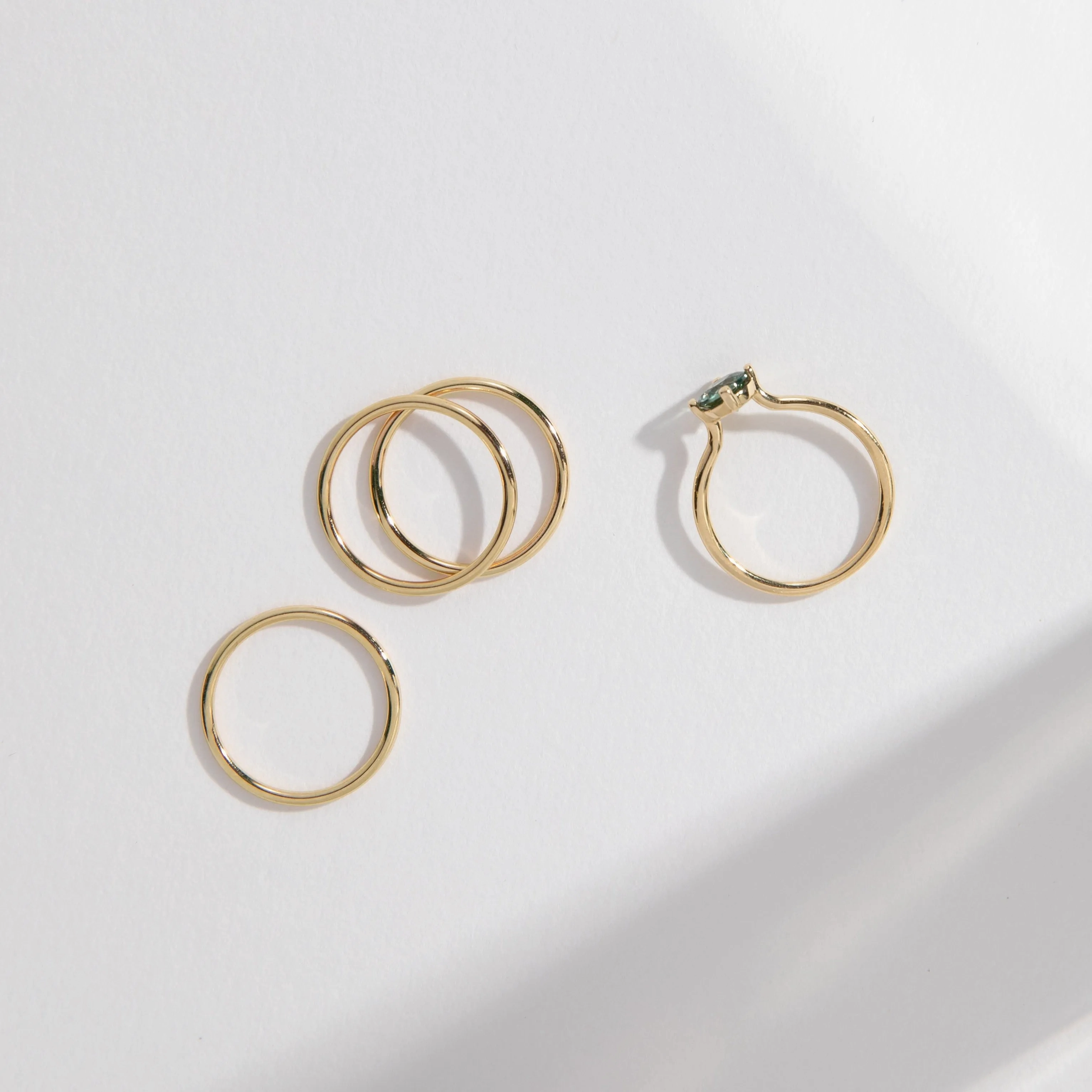 1.5mm Round Band in Gold