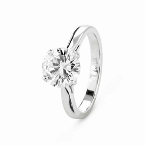 1.77ct Round Brilliant Cut Diamond Solitaire Platinum Ring texture-diamond  