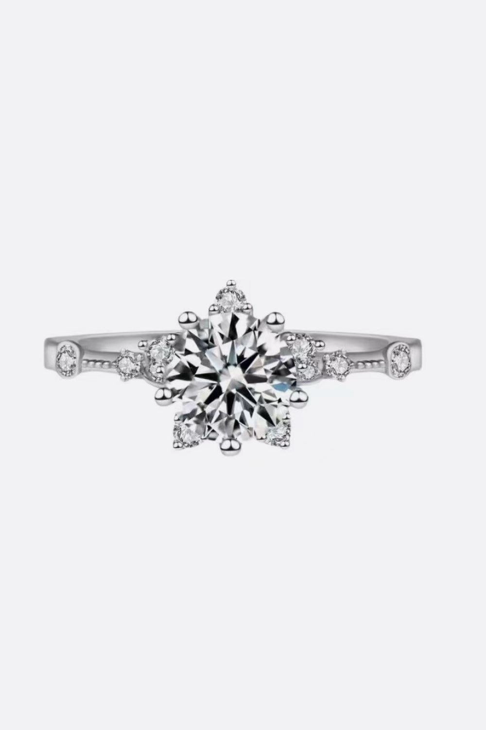 1 Carat Moissanite 6-Prong Ring 
