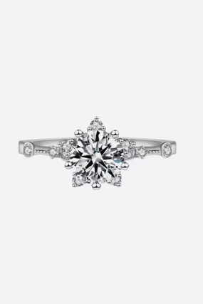 1 Carat Moissanite 6-Prong Ring 