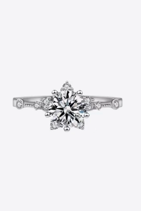 1 Carat Moissanite 6-Prong Ring 