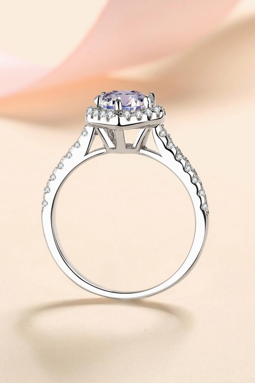 1 Carat Moissanite Heart-Shaped Ring