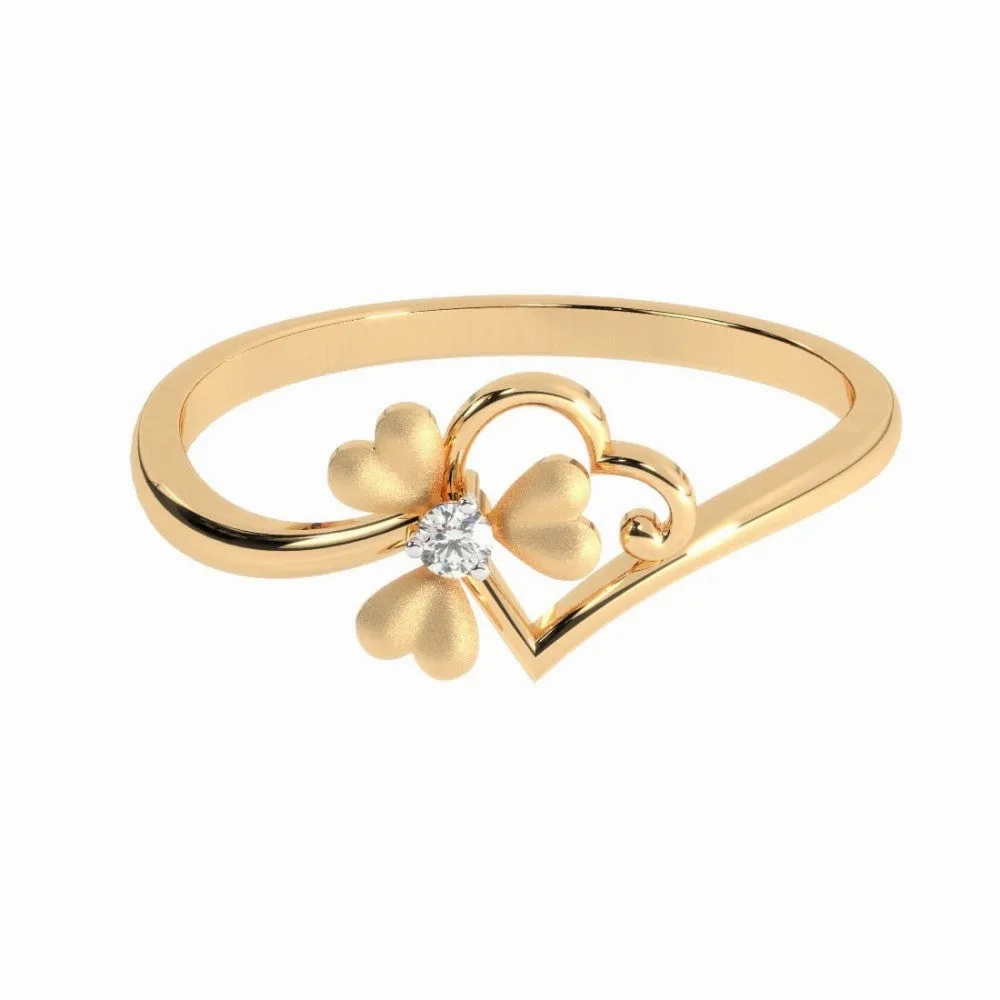22KT (916) Yellow Gold Ring For Women