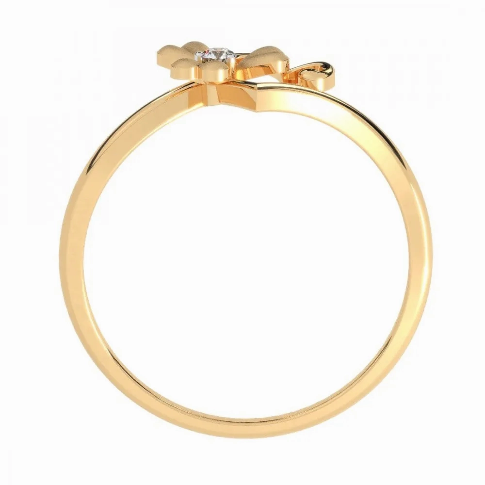 22KT (916) Yellow Gold Ring For Women