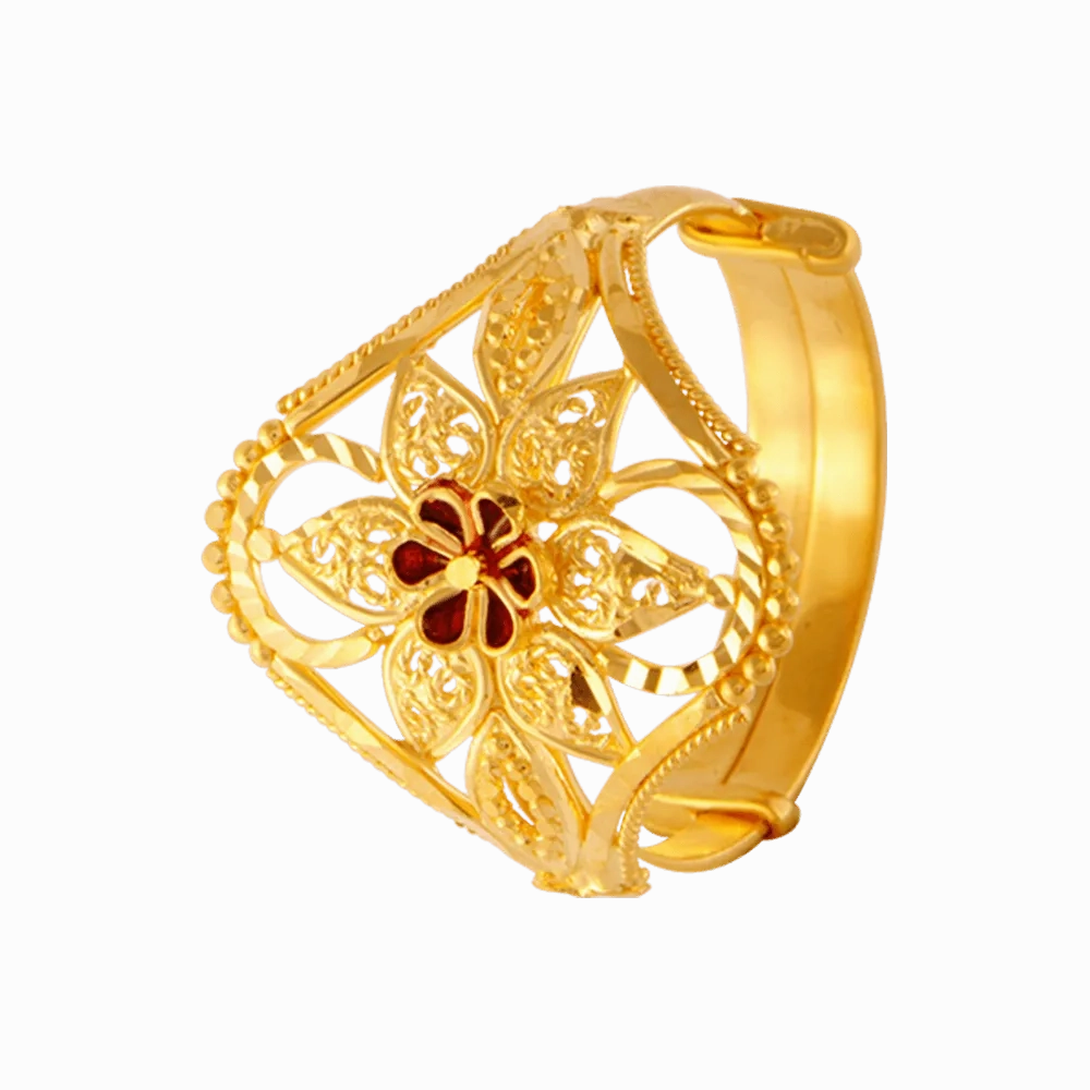 22KT Yellow Gold Ring For Women