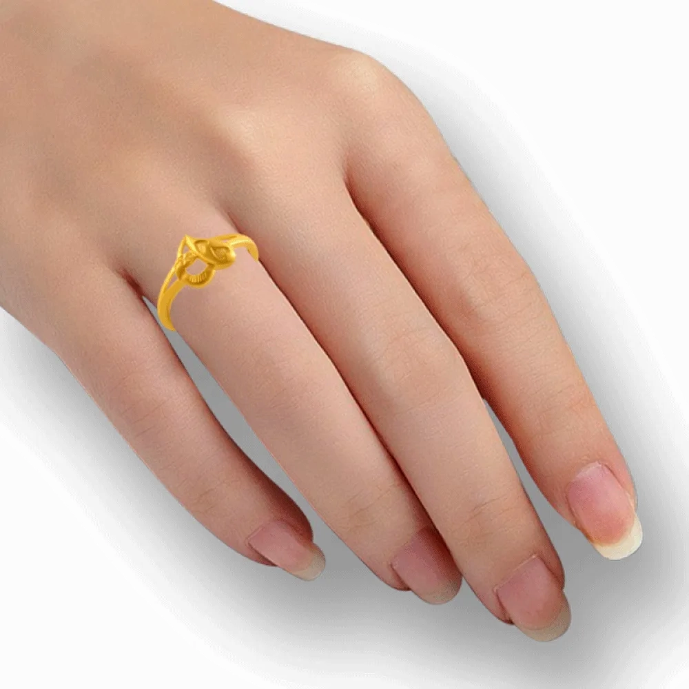 22KT Yellow Gold Ring For Women