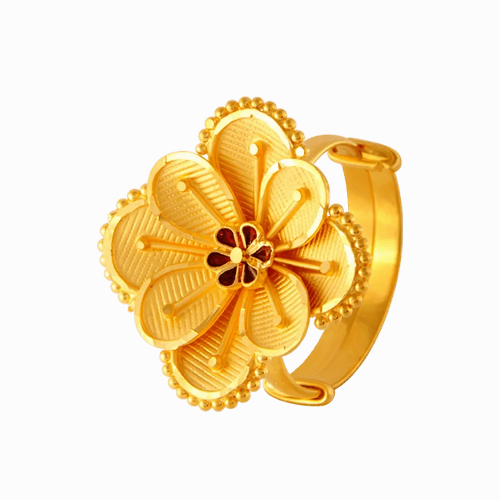 22KT Yellow Gold Ring For Women