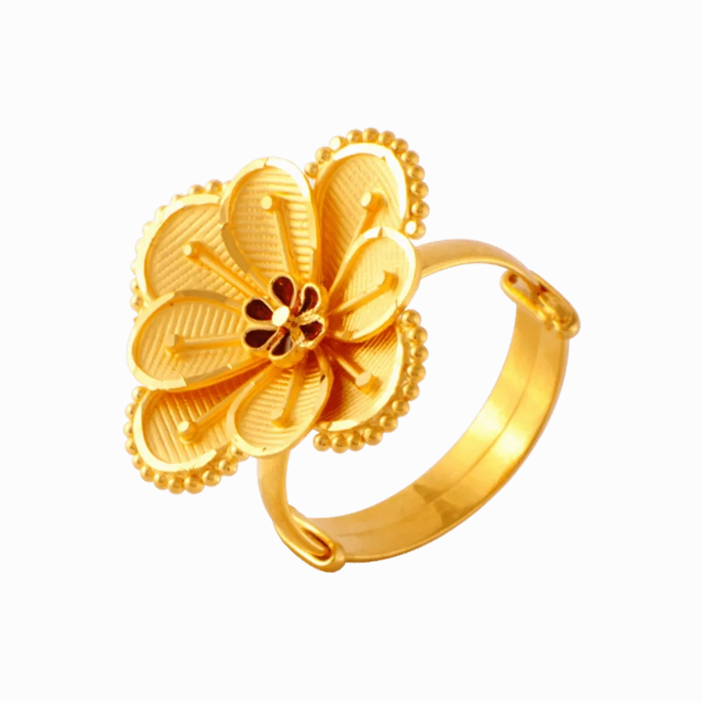 22KT Yellow Gold Ring For Women