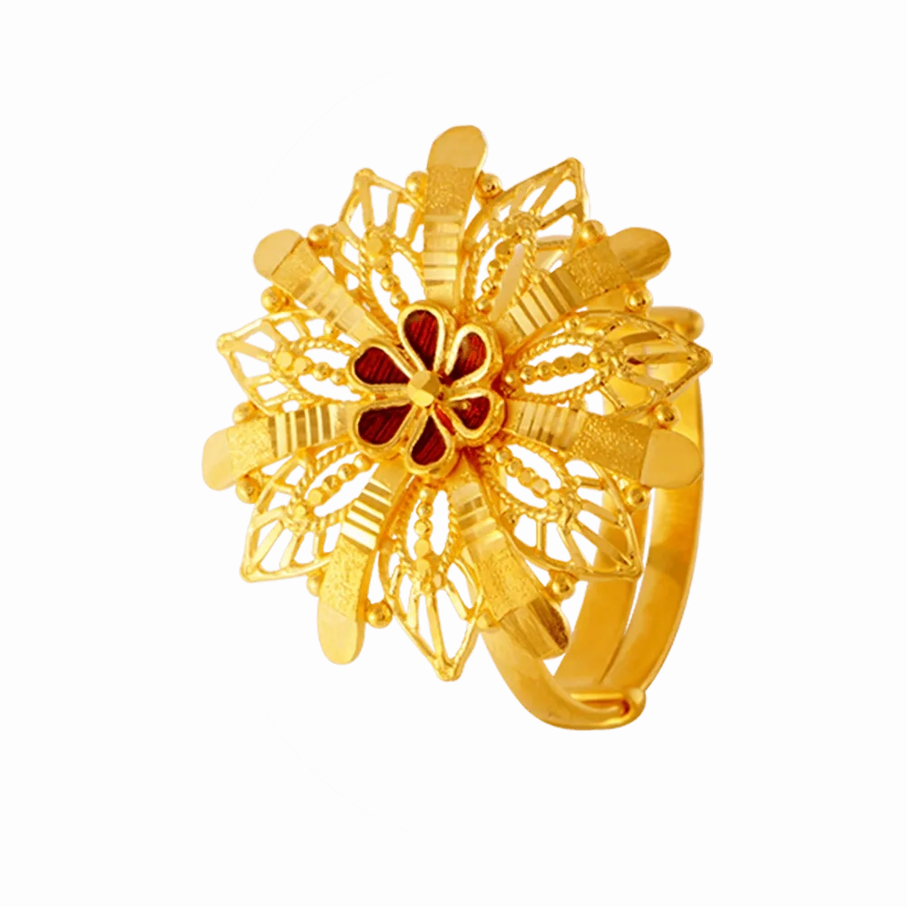 22KT Yellow Gold Ring For Women