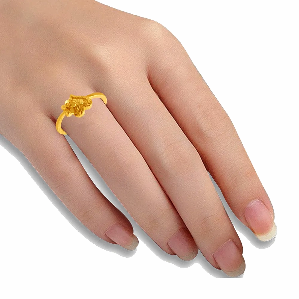 22KT Yellow Gold Ring For Women