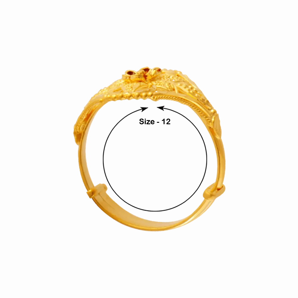 22KT Yellow Gold Ring For Women