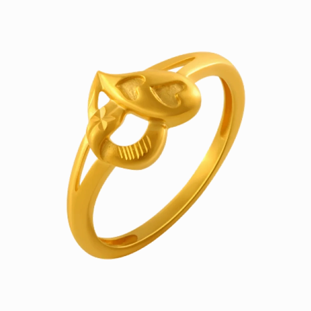 22KT Yellow Gold Ring For Women