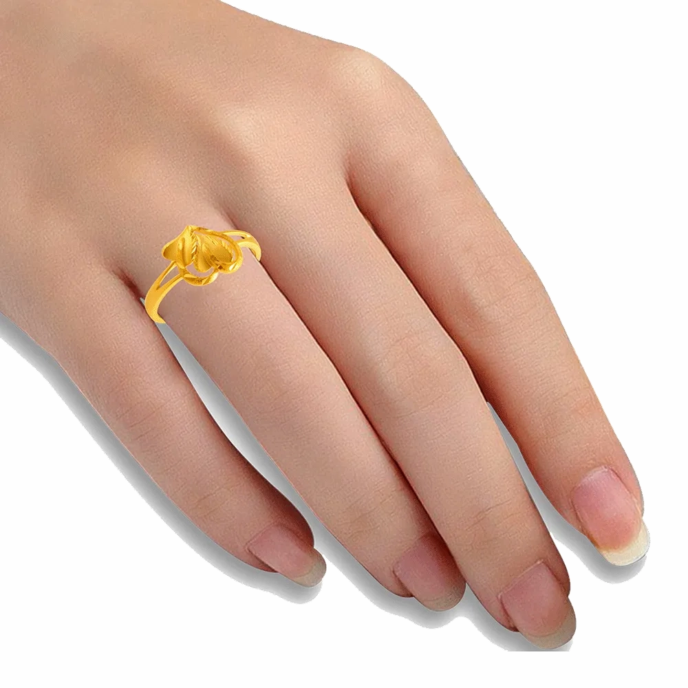 22KT Yellow Gold Ring For Women