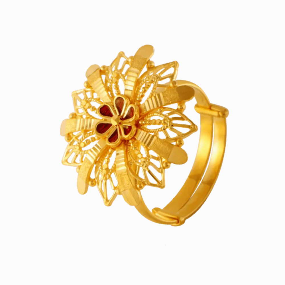 22KT Yellow Gold Ring For Women