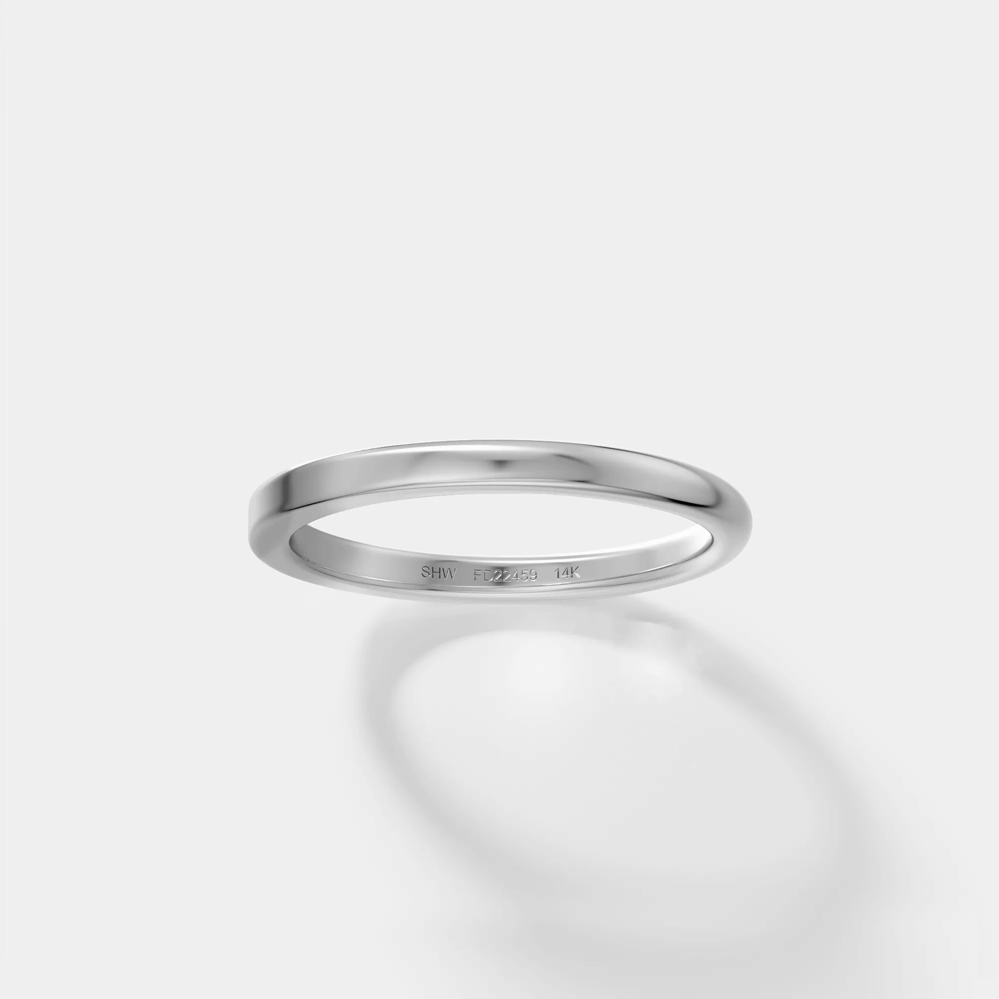 2mm Half Flat and Domed Band