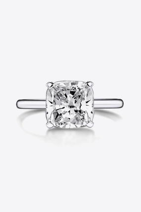 3.5 Carat Zircon 4-Prong Ring 