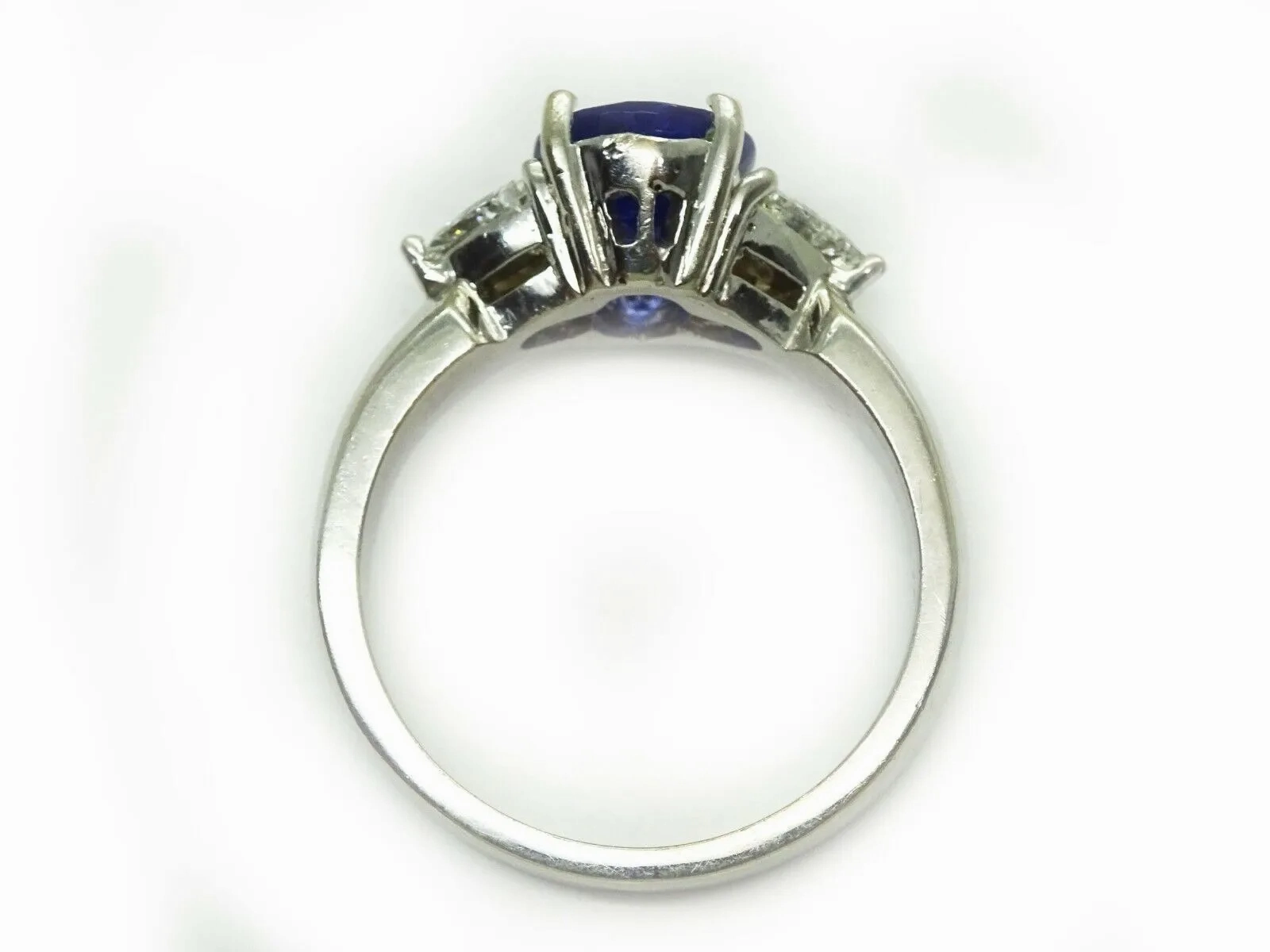 4.71ct Natural Tanzanite &amp; Earth Mined Diamond Ring solid 14k  Gold Size 11.25