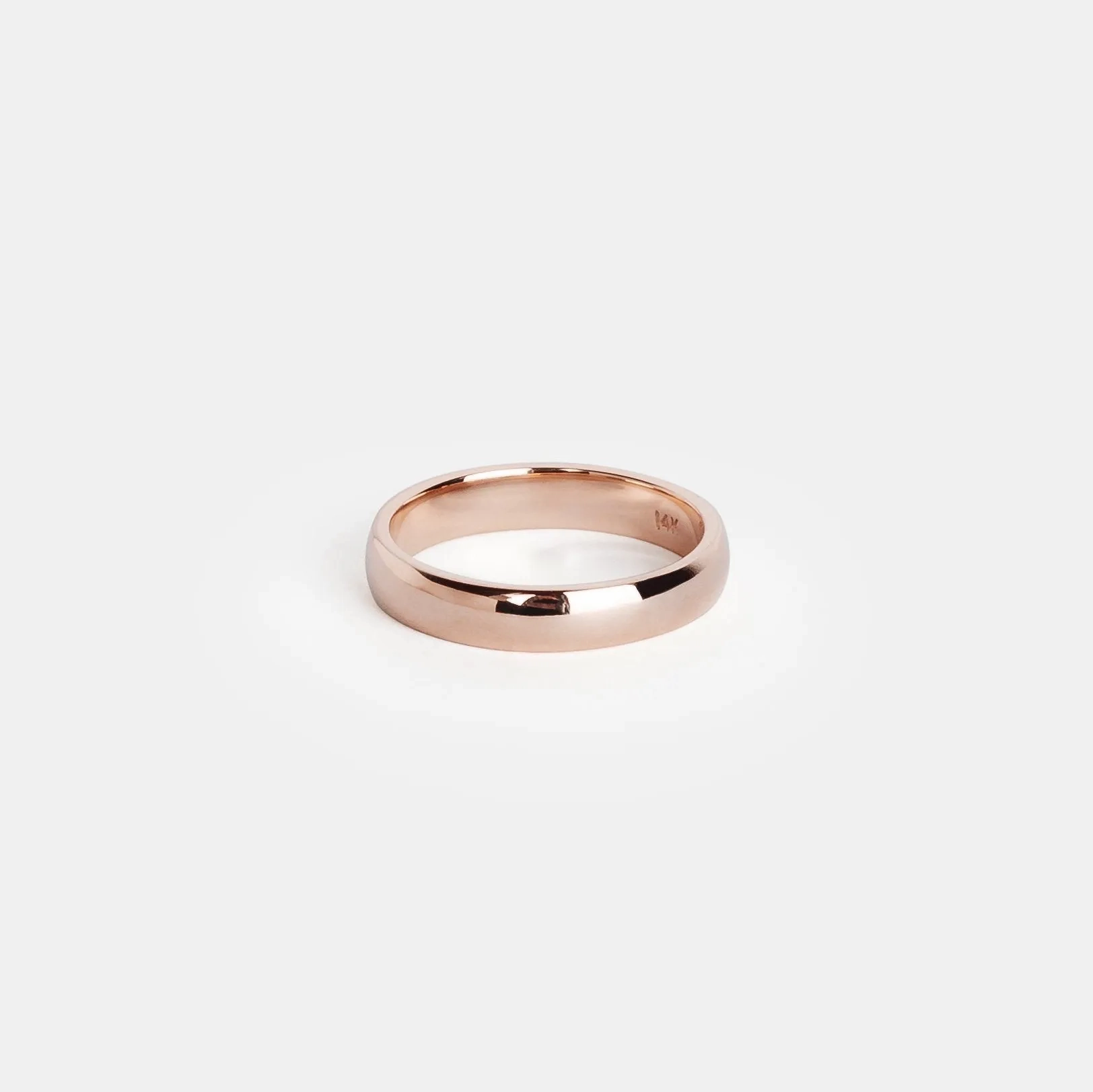 4mm Domed Band in Gold