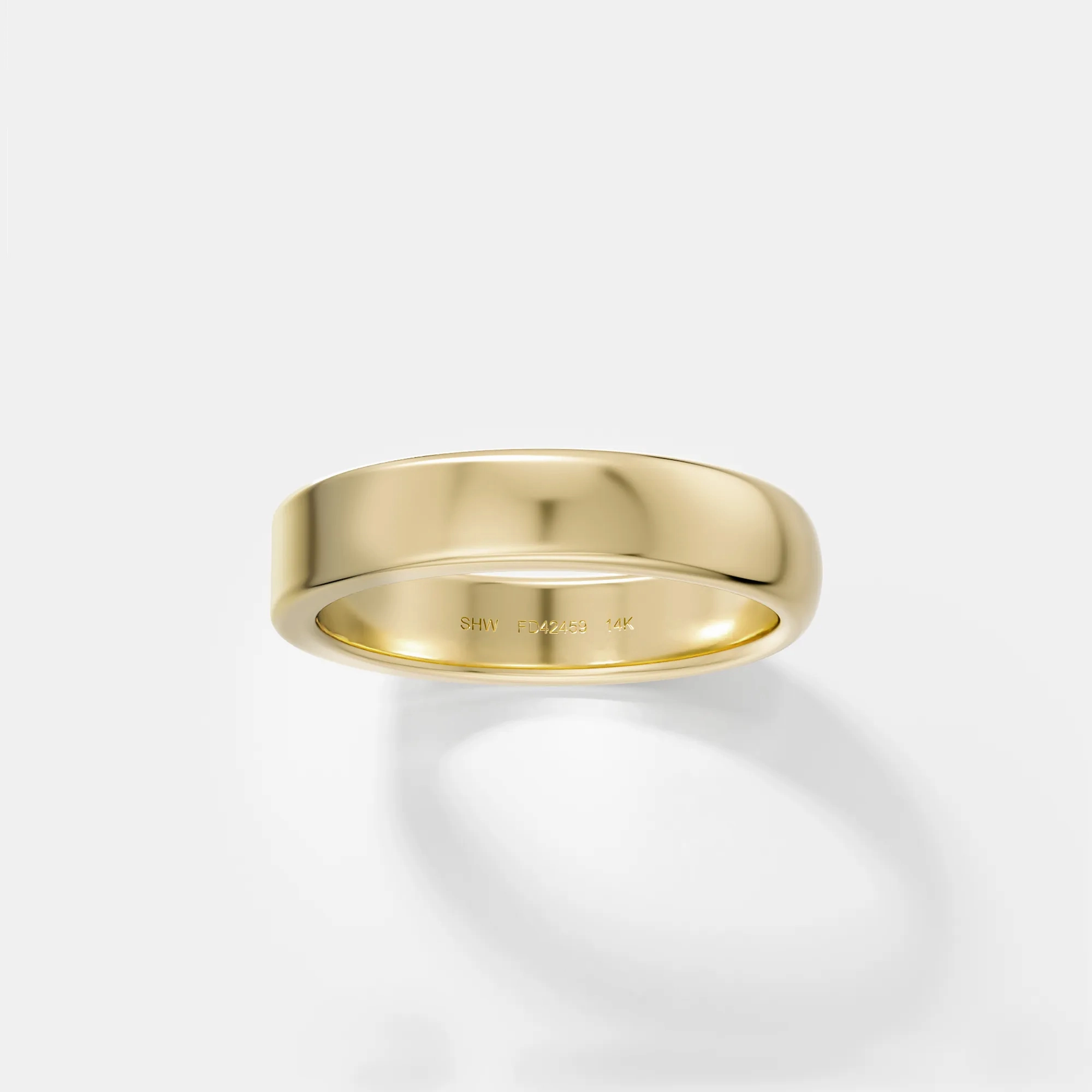 4mm Half Flat and Domed Band