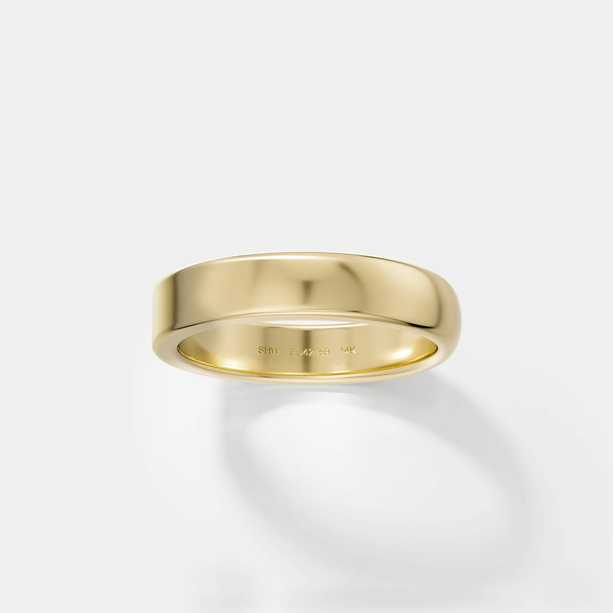 4mm Half Flat and Domed Band