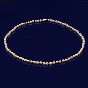 5-5.5mm Cultured Akoya Pearl Necklace 20" texture-pearl  