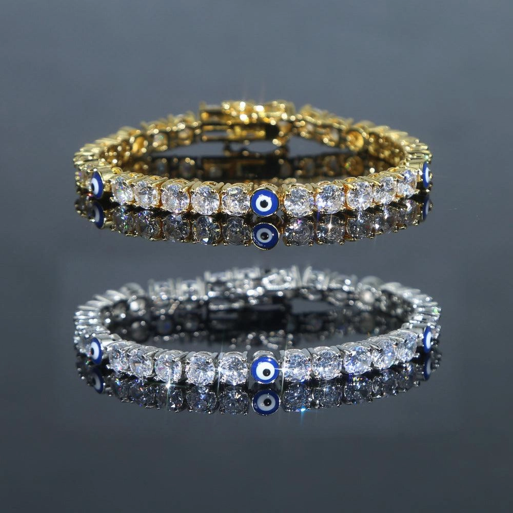 5mm Zircon Eye Tennis Chain Bracelet 