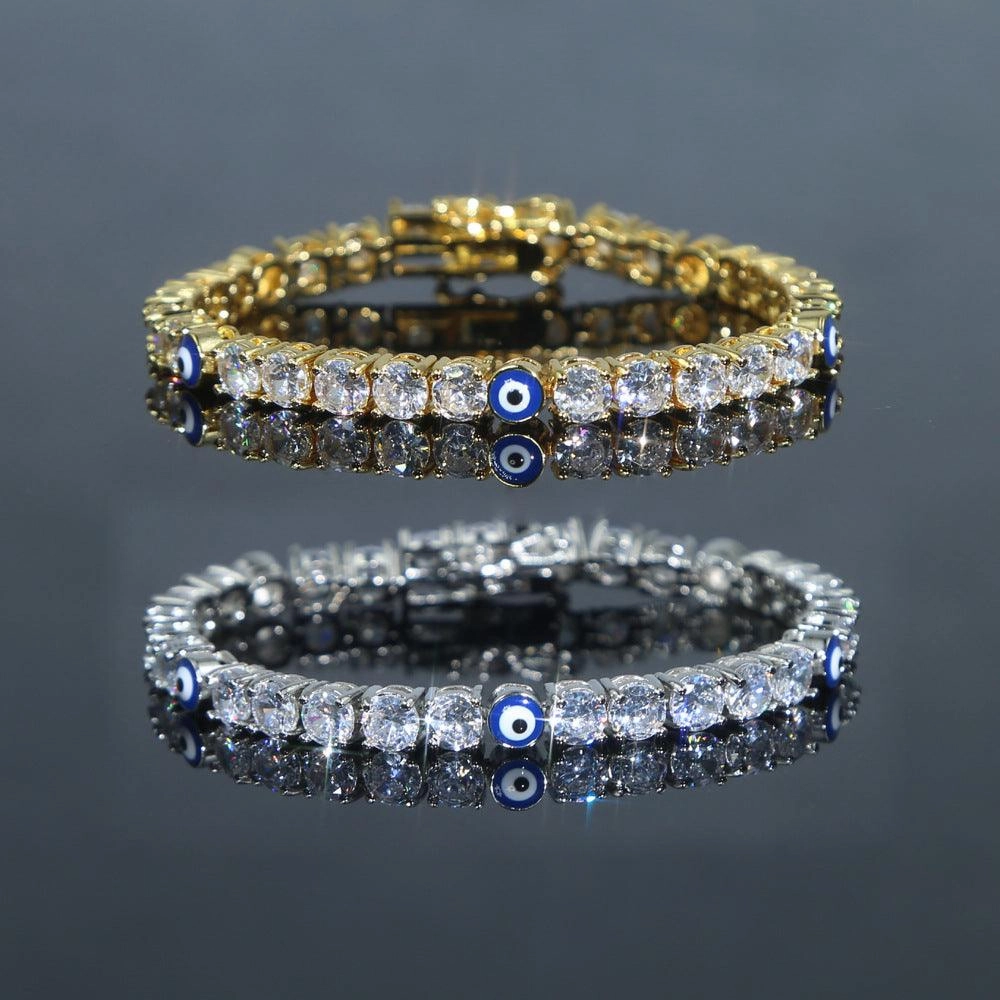5mm Zircon Eye Tennis Chain Bracelet 