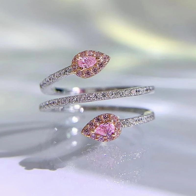 925 Aura Bright Snakelike Winding Ring