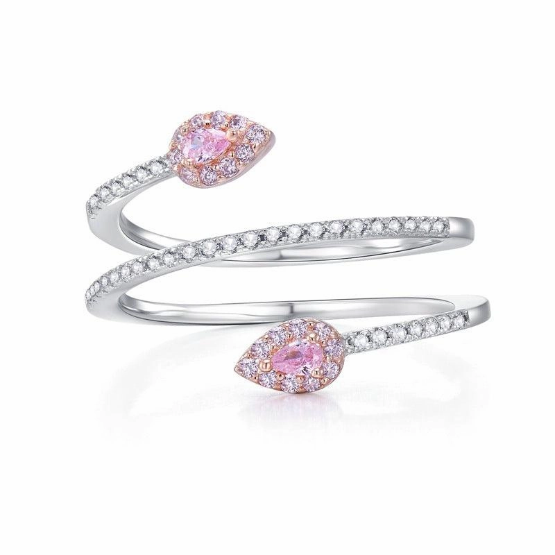 925 Aura Bright Snakelike Winding Ring