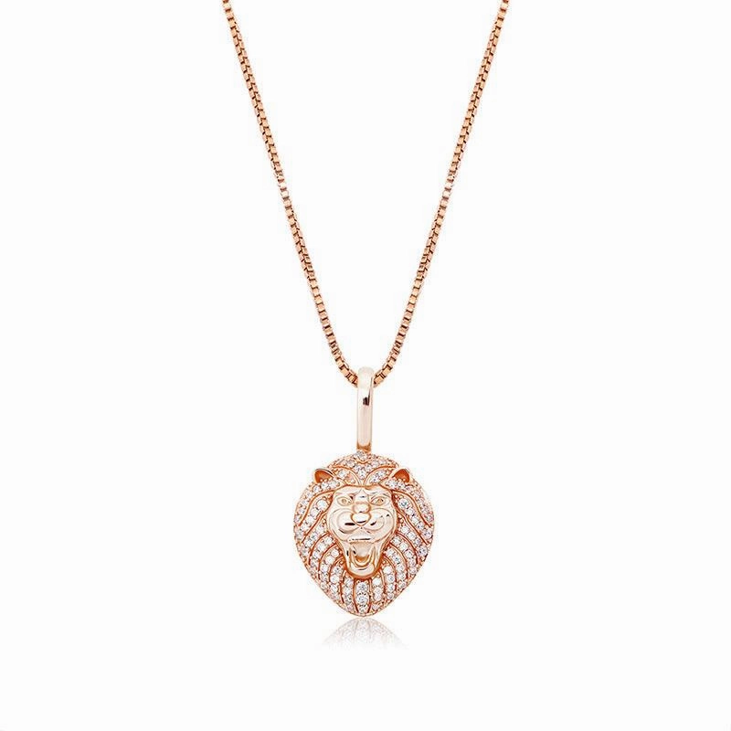 925 Silver Solid Pendant Inlaid With Zircon Hip-hop Clavicle Chain