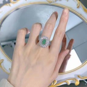 925 Silver Women's Design Fashion Temperament Ring 