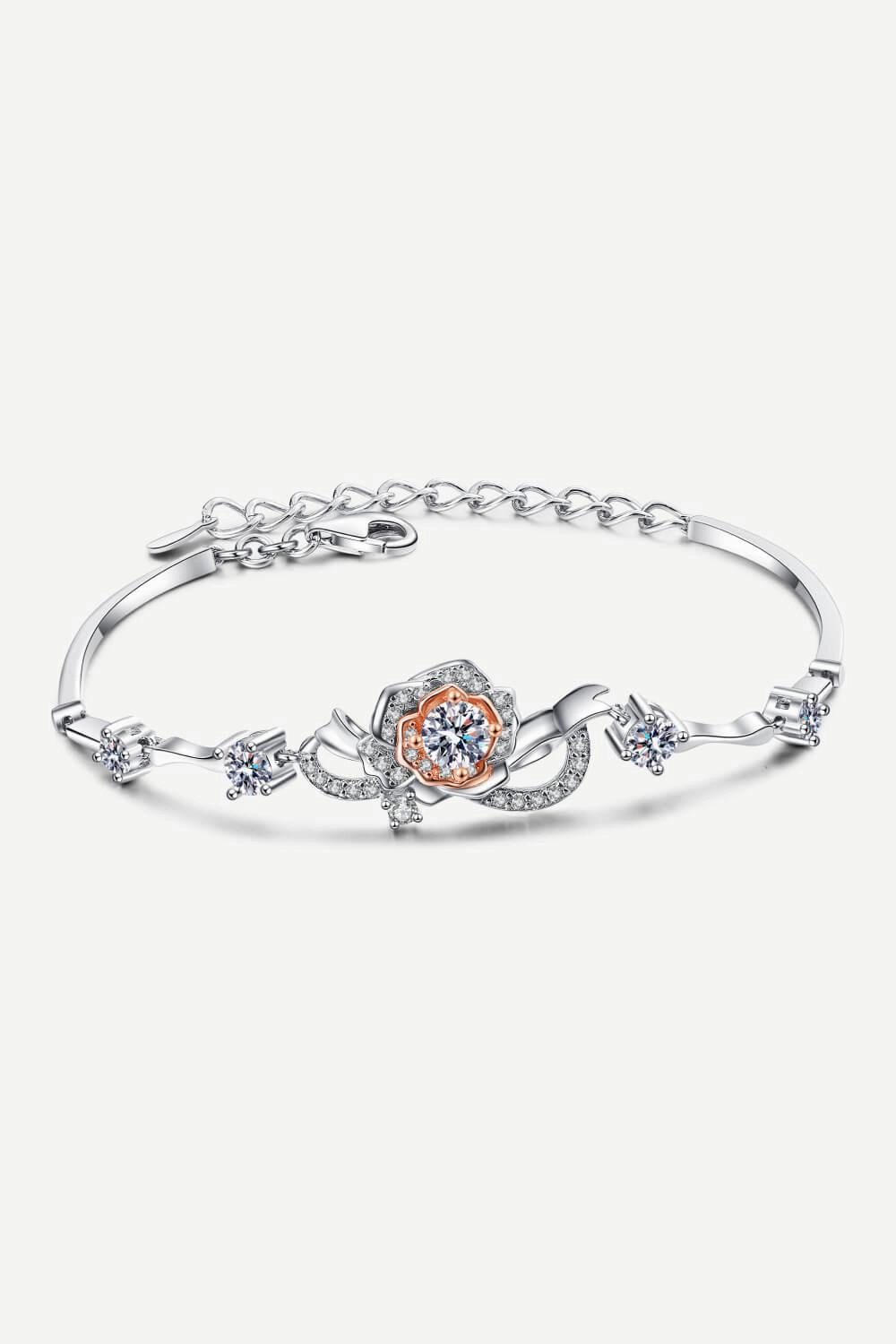 925 Sterling Silver Moissanite Bracelet 