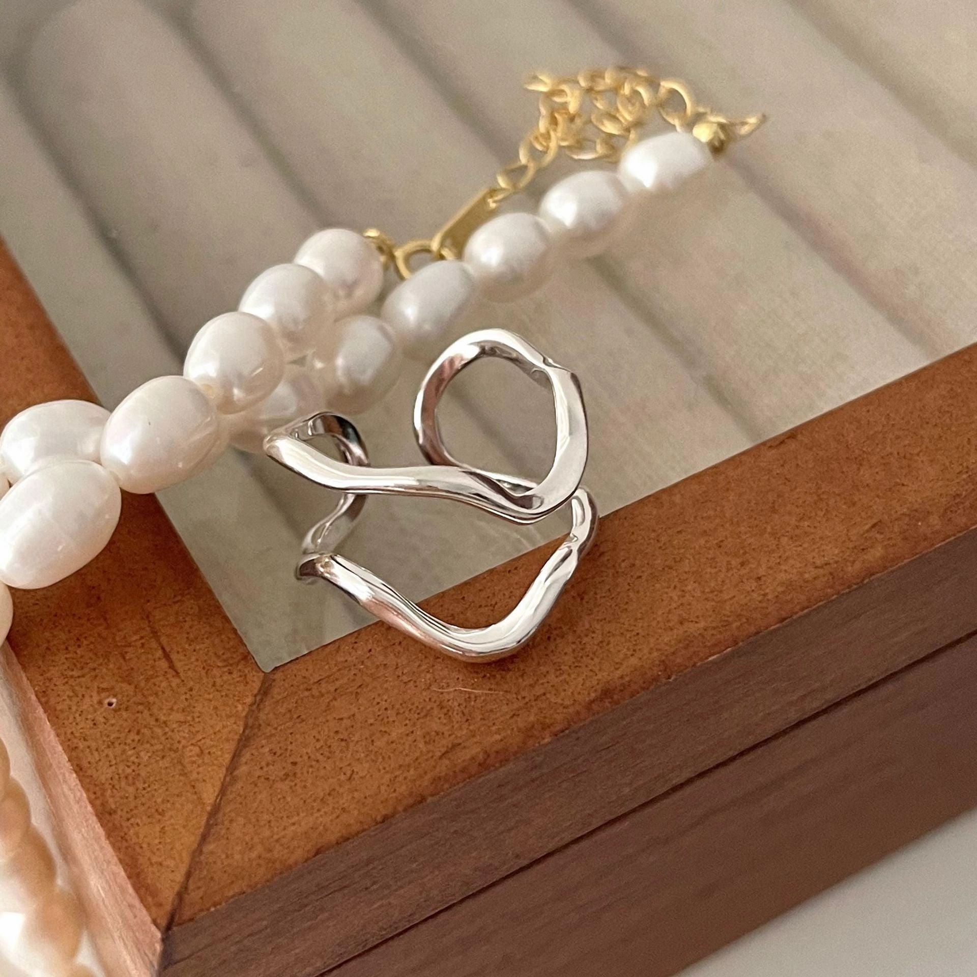 925 Sterling Silver Ring Hollowed Out Accessory Opening