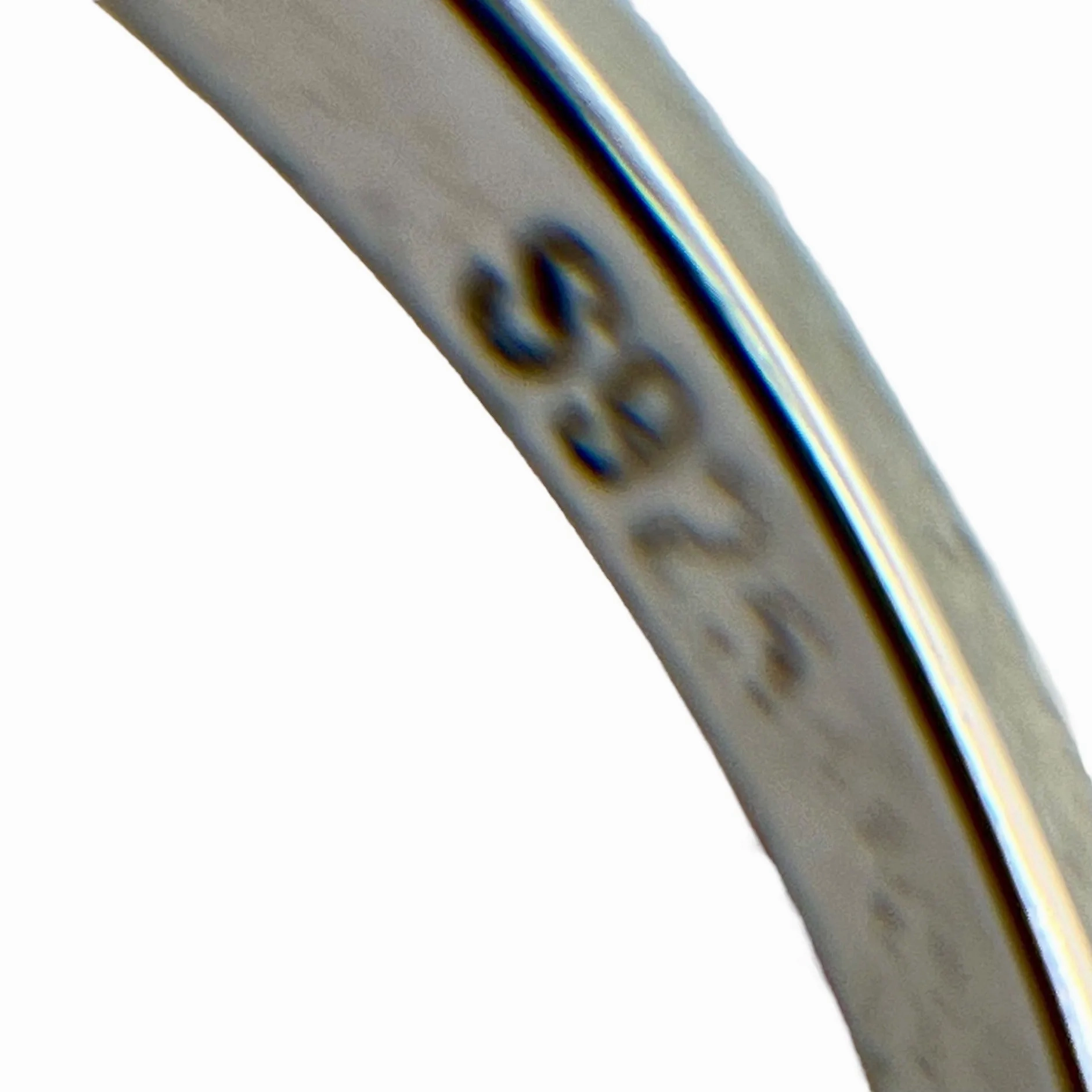 925 Sterling Silver Round Cubic Zirconia Curved V Shape Band Ring Size 7.75 Band