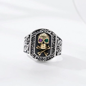 925 Sterling Silver Skull Ring For Men And Women 