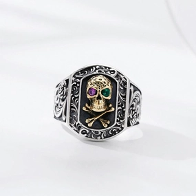 925 Sterling Silver Skull Ring For Men And Women 