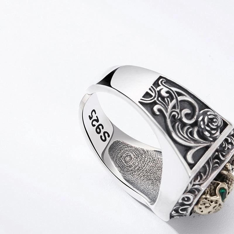 925 Sterling Silver Skull Ring For Men And Women