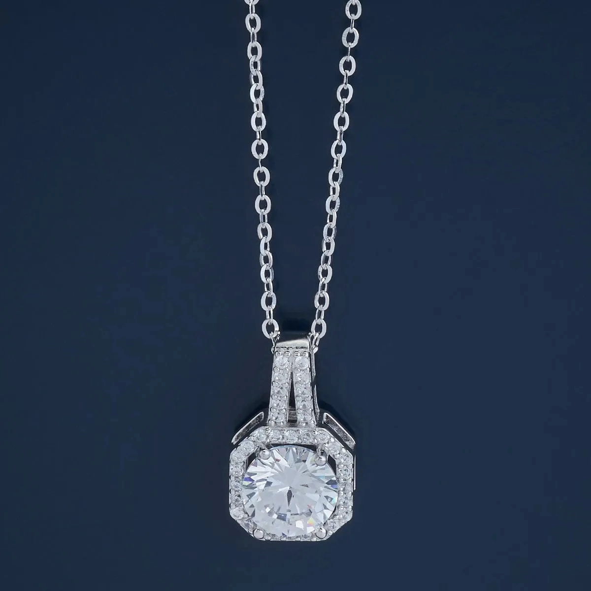 92.5 Silver Pendant with Chain 176484