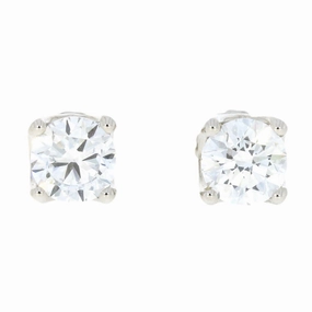 9ct White Gold 1.50cts Lab Created Brilliant Cut Diamonds Solitaire Stud Earrings ear-earrings  