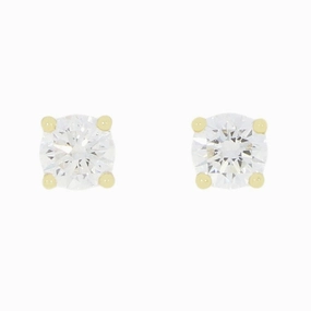 9ct Yellow Gold 1.00cts Lab Grown Brilliant Cut Diamond Stud Earrings ear-earrings  