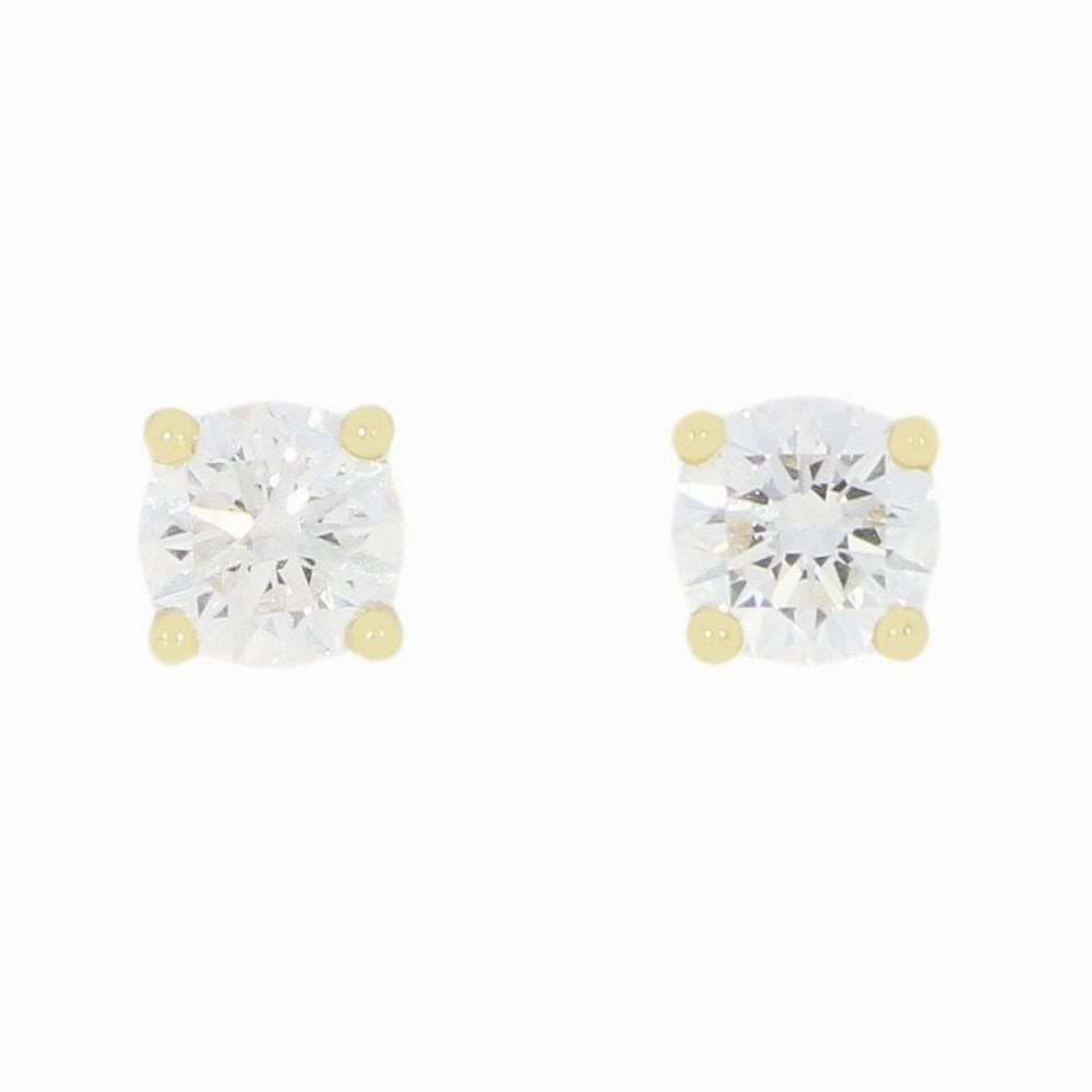 9ct Yellow Gold 1.00cts Lab Grown Brilliant Cut Diamond Stud Earrings ear-earrings  