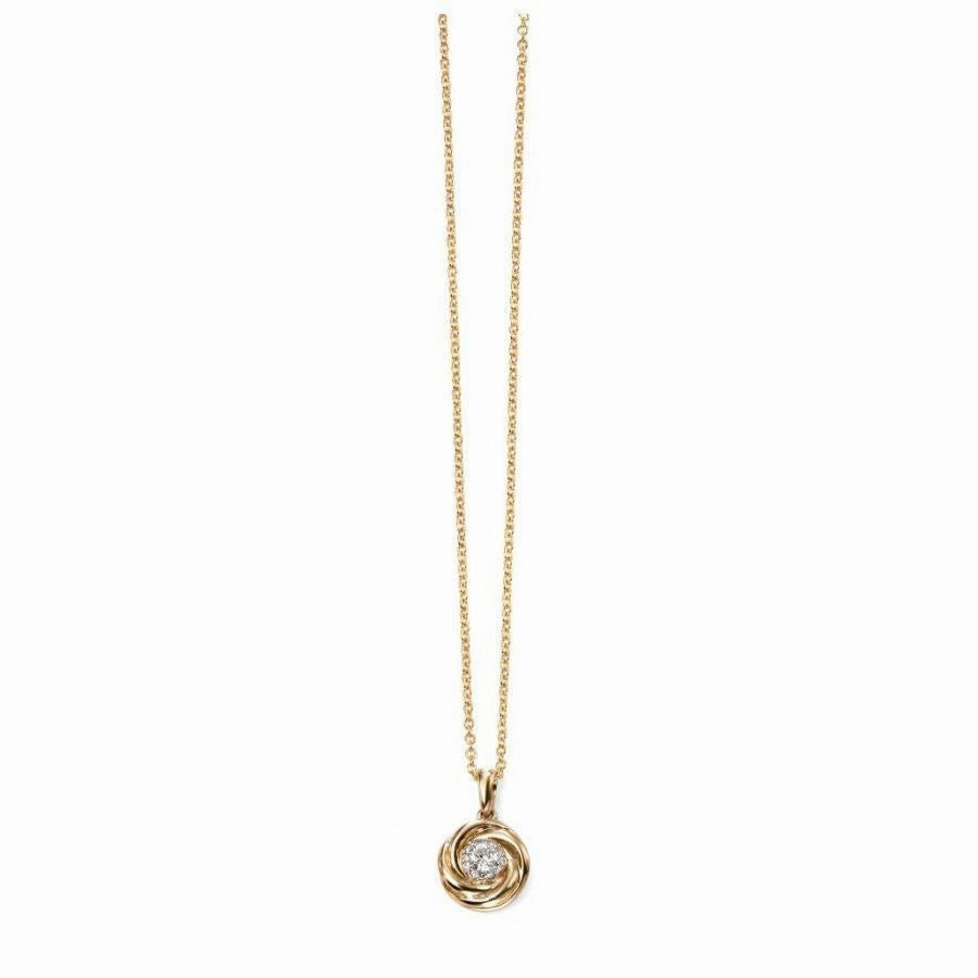 9ct Yellow Gold Diamond Set Swirl Pendant texture-diamond  
