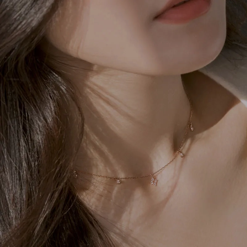 [14K Gold] Julia Floral Necklace