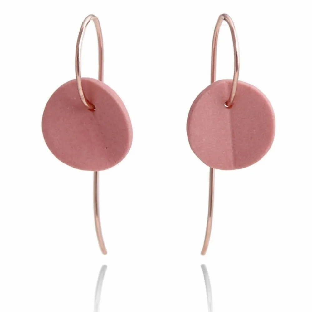 &quot;Eucalyptus&quot; Small Porcelain Earrings