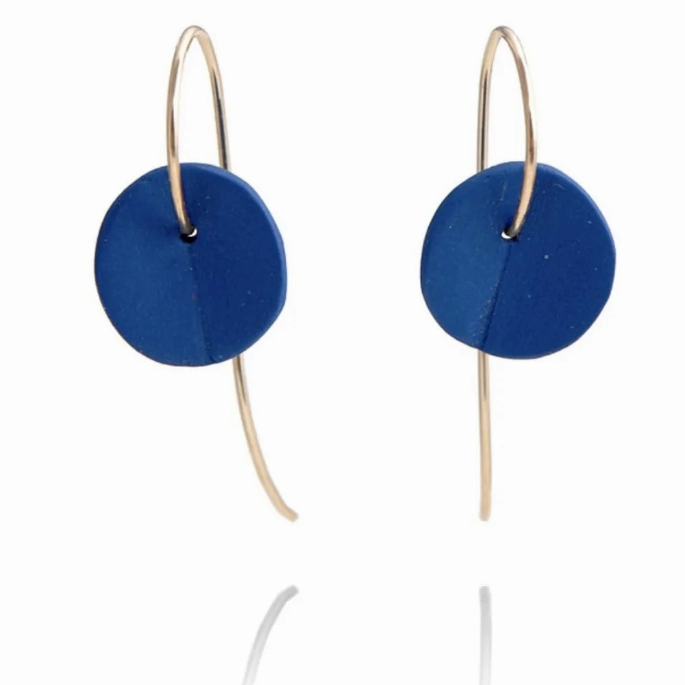 &quot;Eucalyptus&quot; Small Porcelain Earrings
